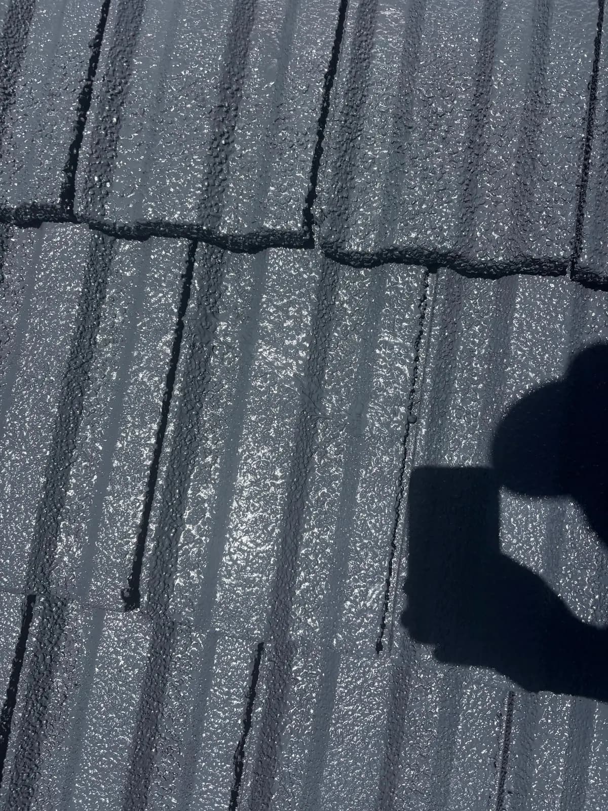 The same Auckland tile roof after restoration — smooth, even dark grey coating